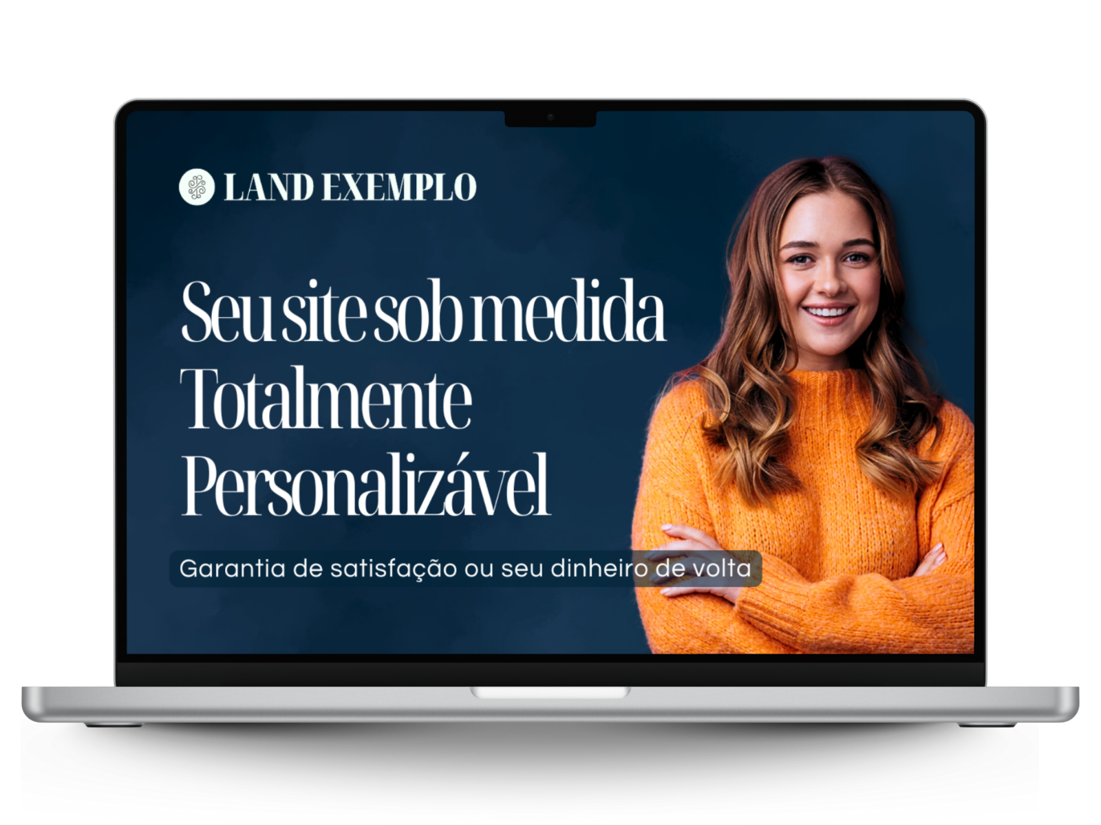 Notebook com landing page